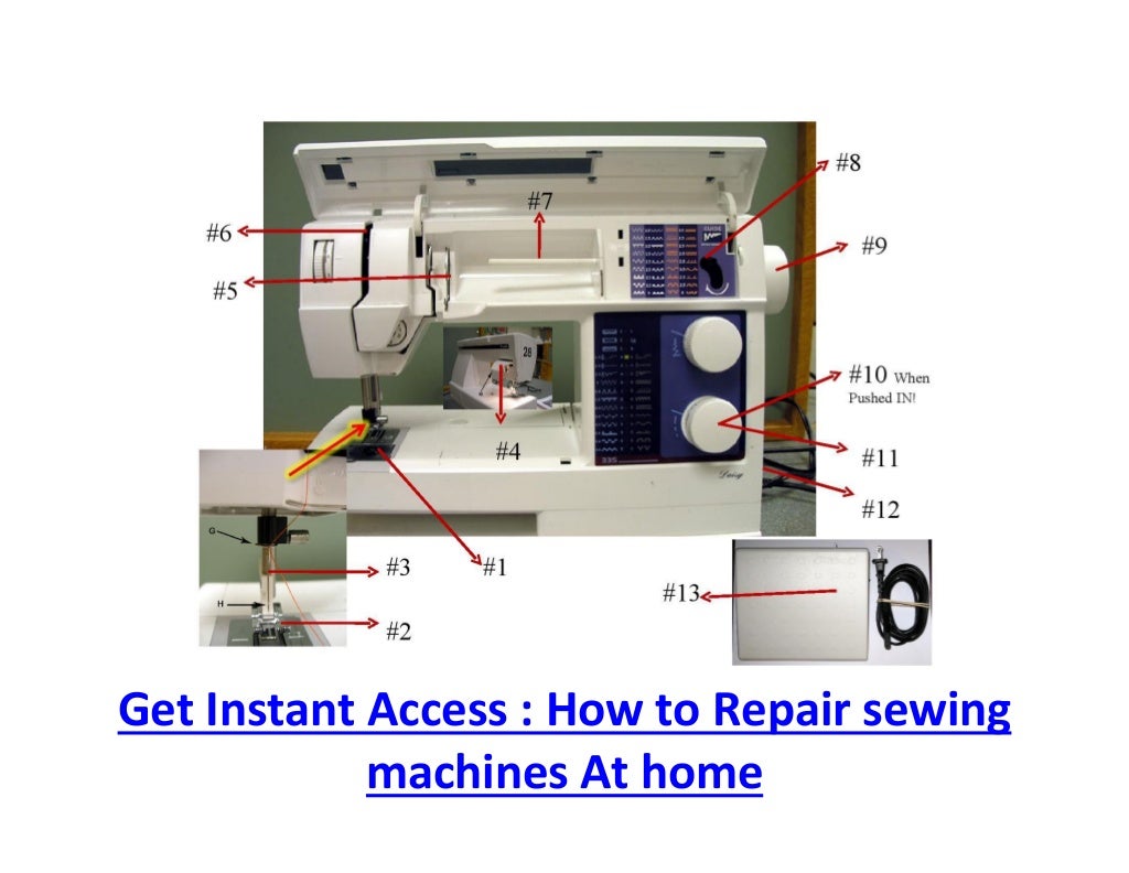 How to repair sewing machine at home