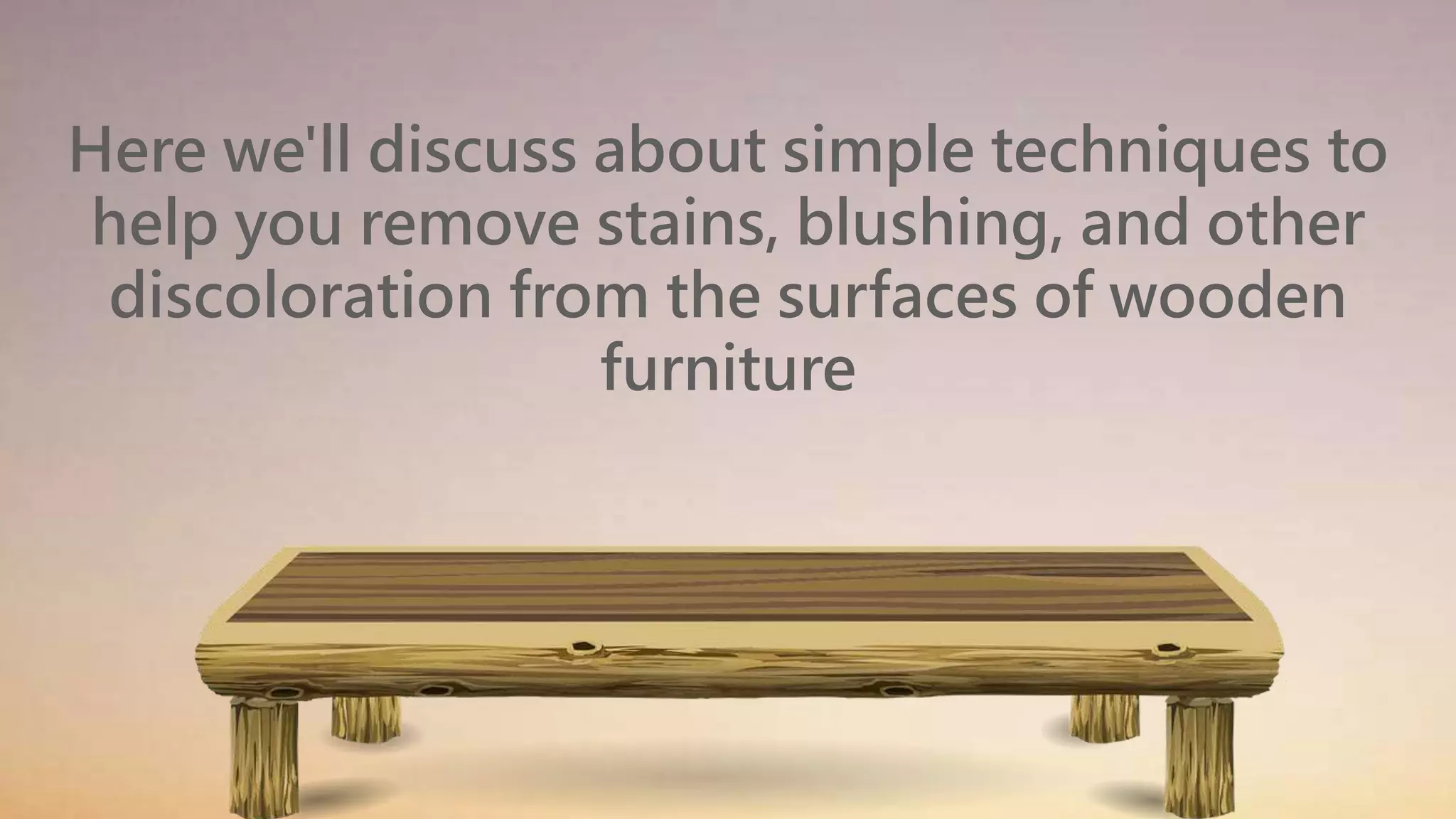 How to repair wooden furniture surfaces new