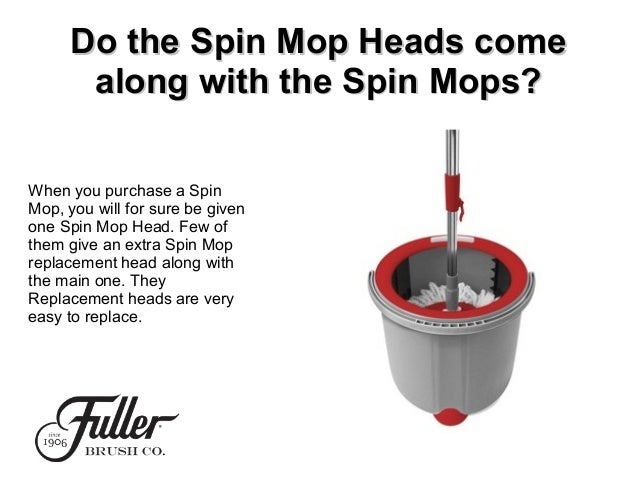 How to remove mop head from spin mop