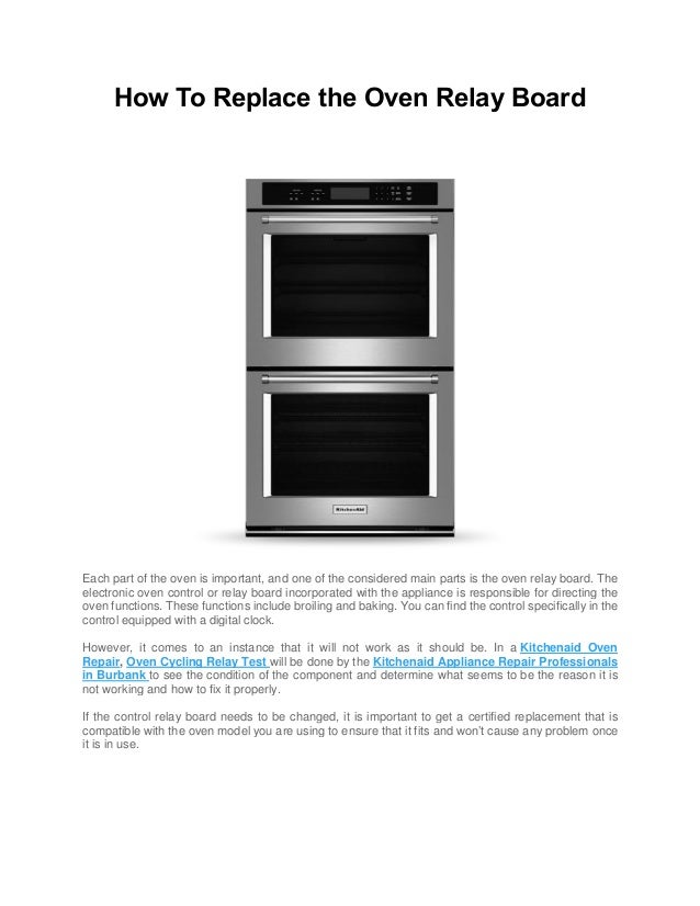 How To Replace the Oven Relay Board.pdf