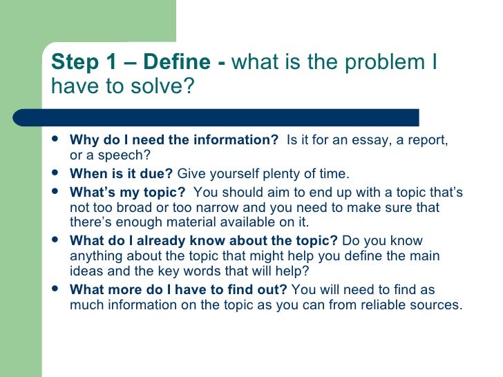 How to research a topic