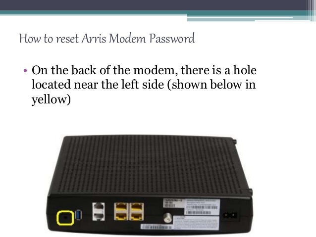 arris modem customer service