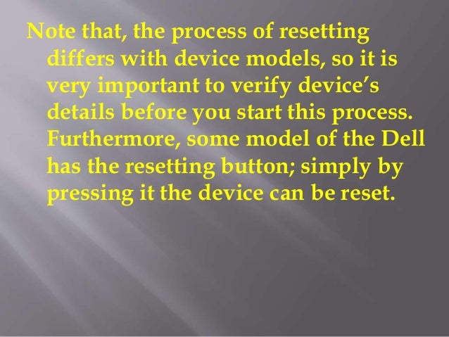 How to Reset Dell Printer to Its Default Factory Settings?