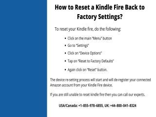 Easy Ways To Reset Kindle Fire