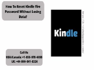 Reset Kindle Fire Password Quickly 