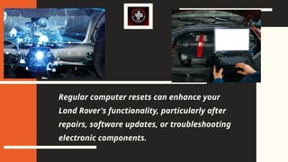Computer Switchboard On Rover How to Reset the Computer on a Land Rover Discovery Step-by-Step Guide ...
