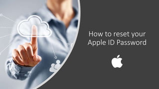 How to reset your
Apple ID Password
 
