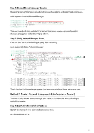 How to Restart Network on Centos 10 .pdf