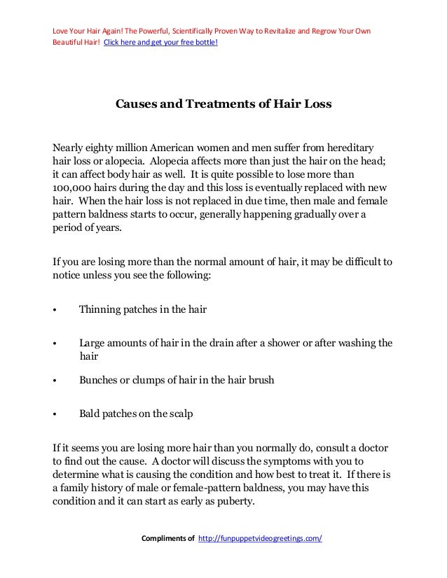 How to restore hair loss