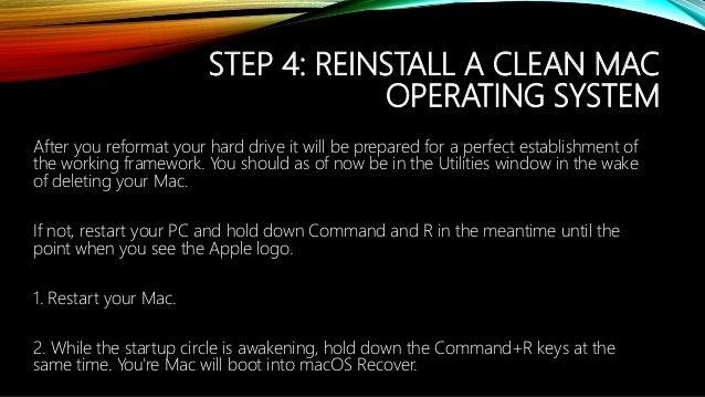 How To Restore Mac To Factory Settings
