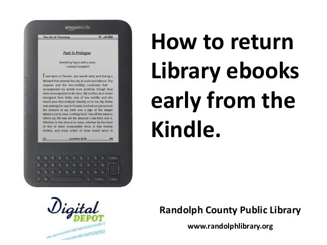 how to return library book on kindle