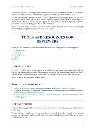 How To Review A Manuscript By Elesvier Pdf How To Review A Manuscript By Elesvier Pdf
