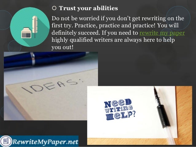 Rewrite my paper
