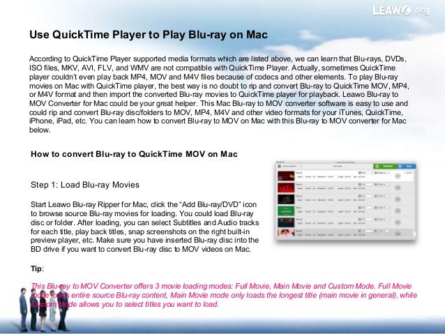 to movie mac burn quicktime to on dvd how blu videos to and to rip mac to mov convert ray How on