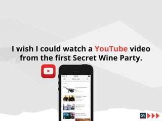 I wish I could watch a YouTube video
from the first Secret Wine Party.

 