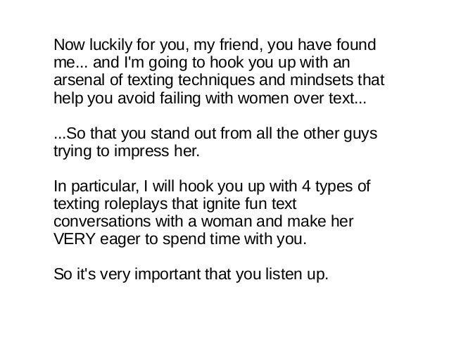 Text conversations with a girl you like