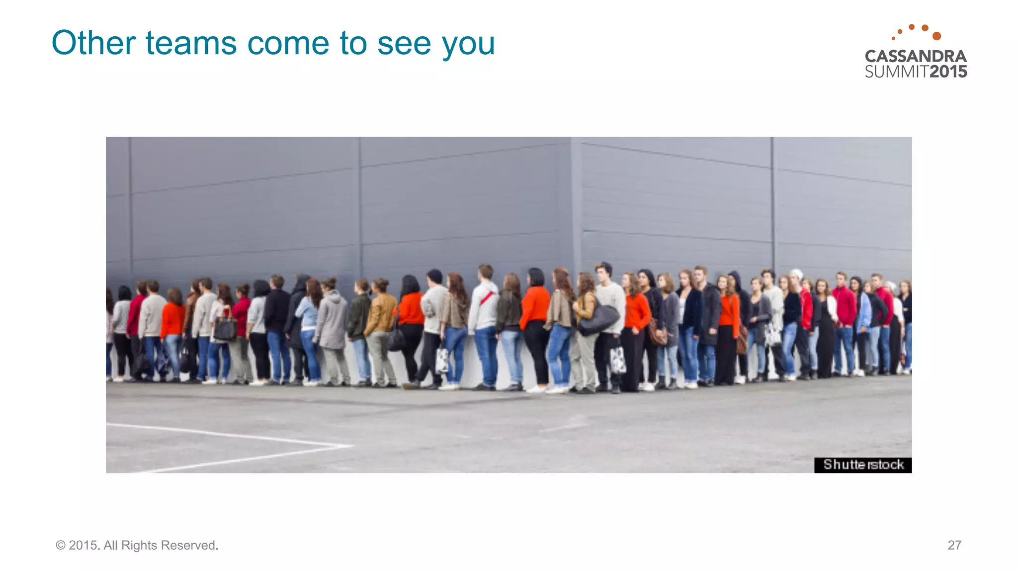 Other teams come to see you
27© 2015. All Rights Reserved.
 