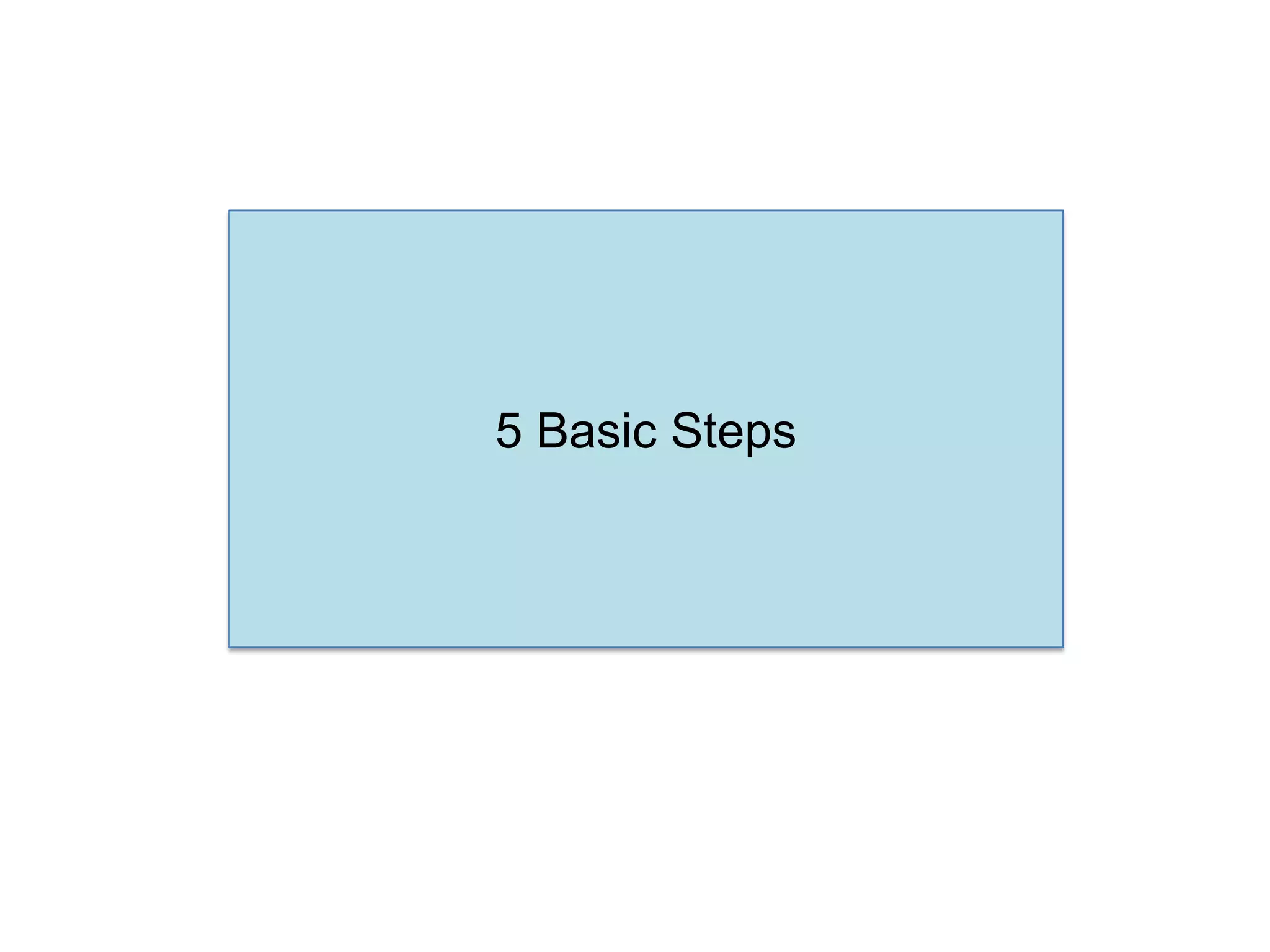 5 Basic Steps