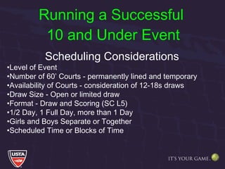 Running a Successful  10 and Under Event ,[object Object],[object Object],[object Object],[object Object],[object Object],[object Object],[object Object],[object Object],[object Object]