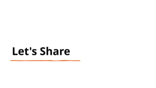 Let's Share
 