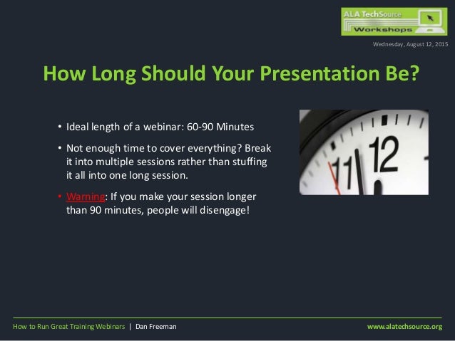 how long should a powerpoint presentation be