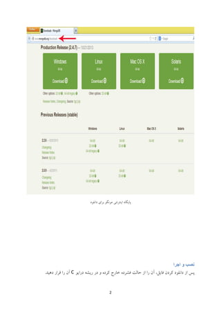 ‫نصب و اجرا‬
‫‪C‬‬

‫2‬

 