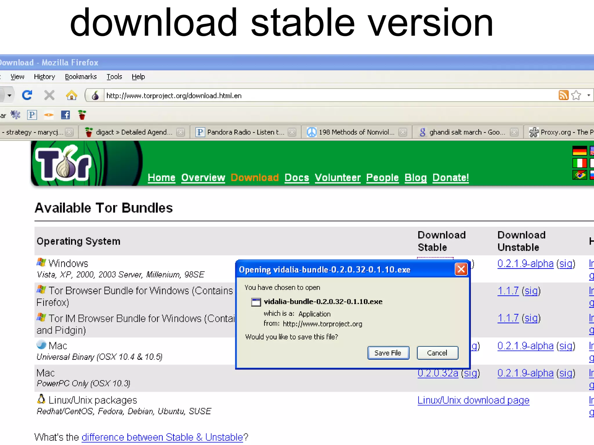 download stable version