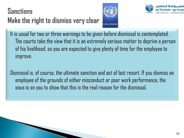 How to sack employee