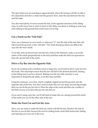 How to Safely Cut Down a Tree and Remove it from Your Garden | PDF