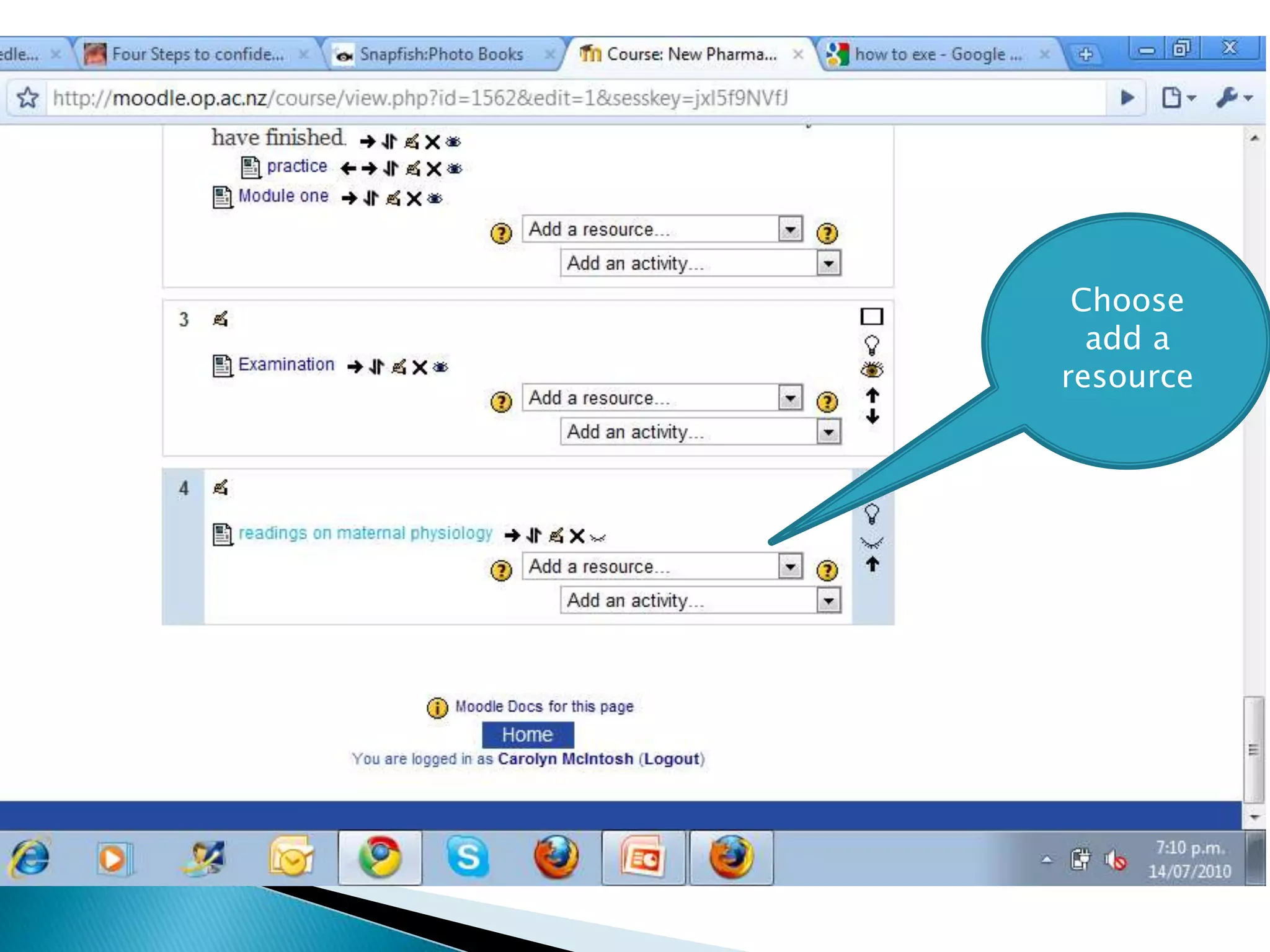 Choose add a resource