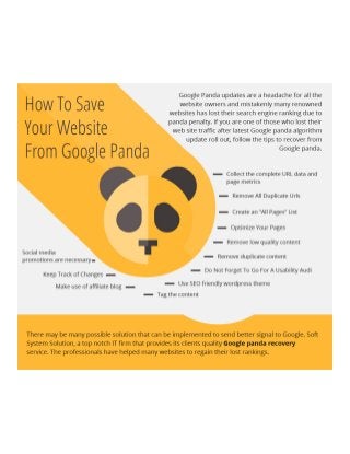How to save your website from google panda