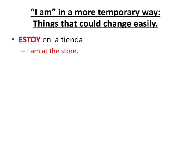 How to Say "I Am" in Spanish | PPT