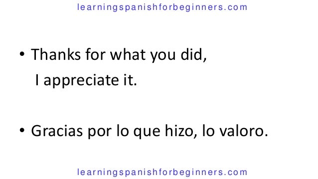 10 ways to say thank you in spanish