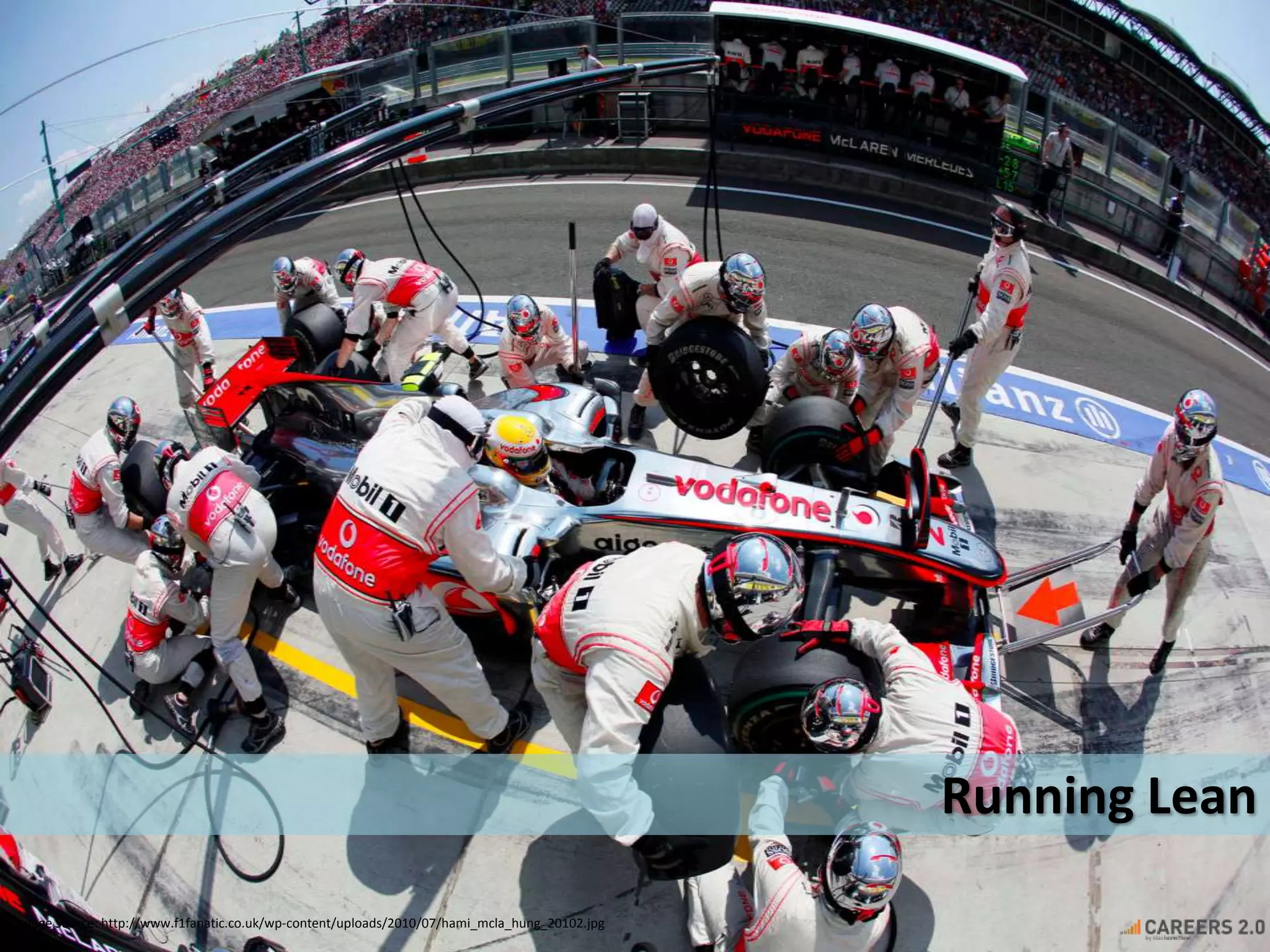 Image Source: http://www.f1fanatic.co.uk/wp-content/uploads/2010/07/hami_mcla_hung_20102.jpg 
Running Lean 
 