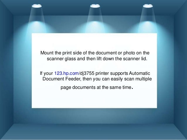 how do you scan on a hp deskjet 3755
