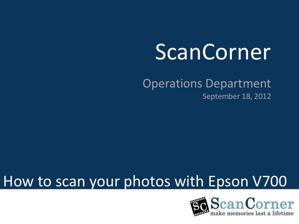 How to scan your photos with Epson V700