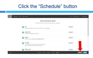 How to Schedule a Campaign in MailChimp
