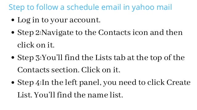 How to schedule email in yahoo mail (1) | PDF