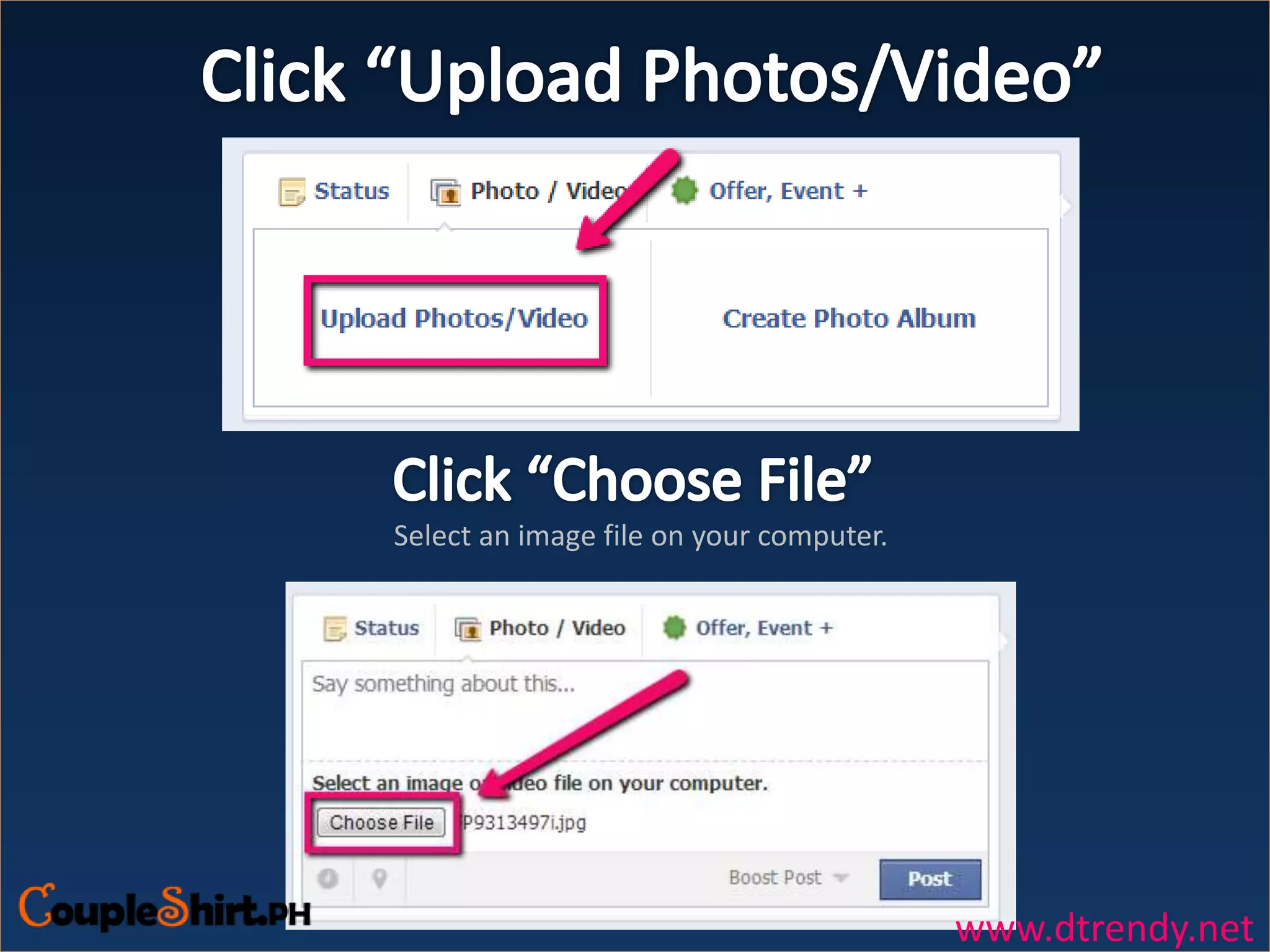 Select an image file on your computer.
www.dtrendy.net
 