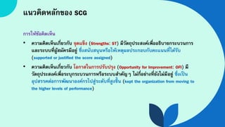 Scg Example วิธีการให้คะแนนโดยใช้เกณฑ์ SCG; How to Score with SCG.pdf