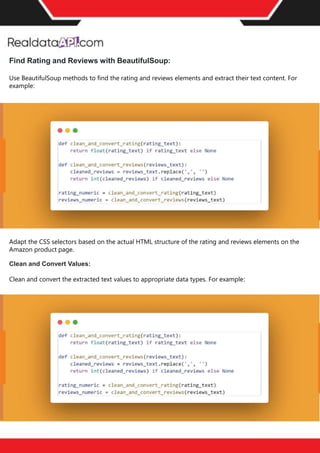 How to Scrape Amazon Product Data using Python – A Comprehensive Guide.pptx