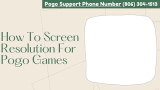Pogo Support Phone Number (806) 304-1513
 
