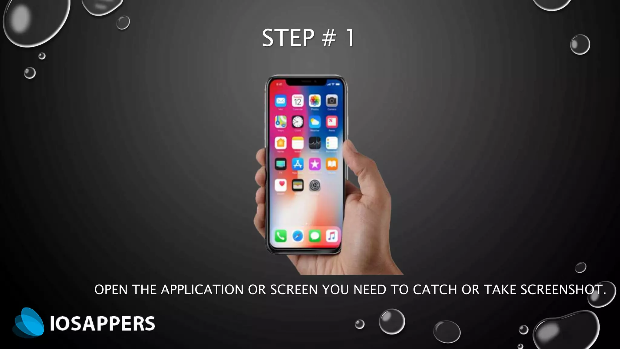 STEP # 1
OPEN THE APPLICATION OR SCREEN YOU NEED TO CATCH OR TAKE SCREENSHOT.
 