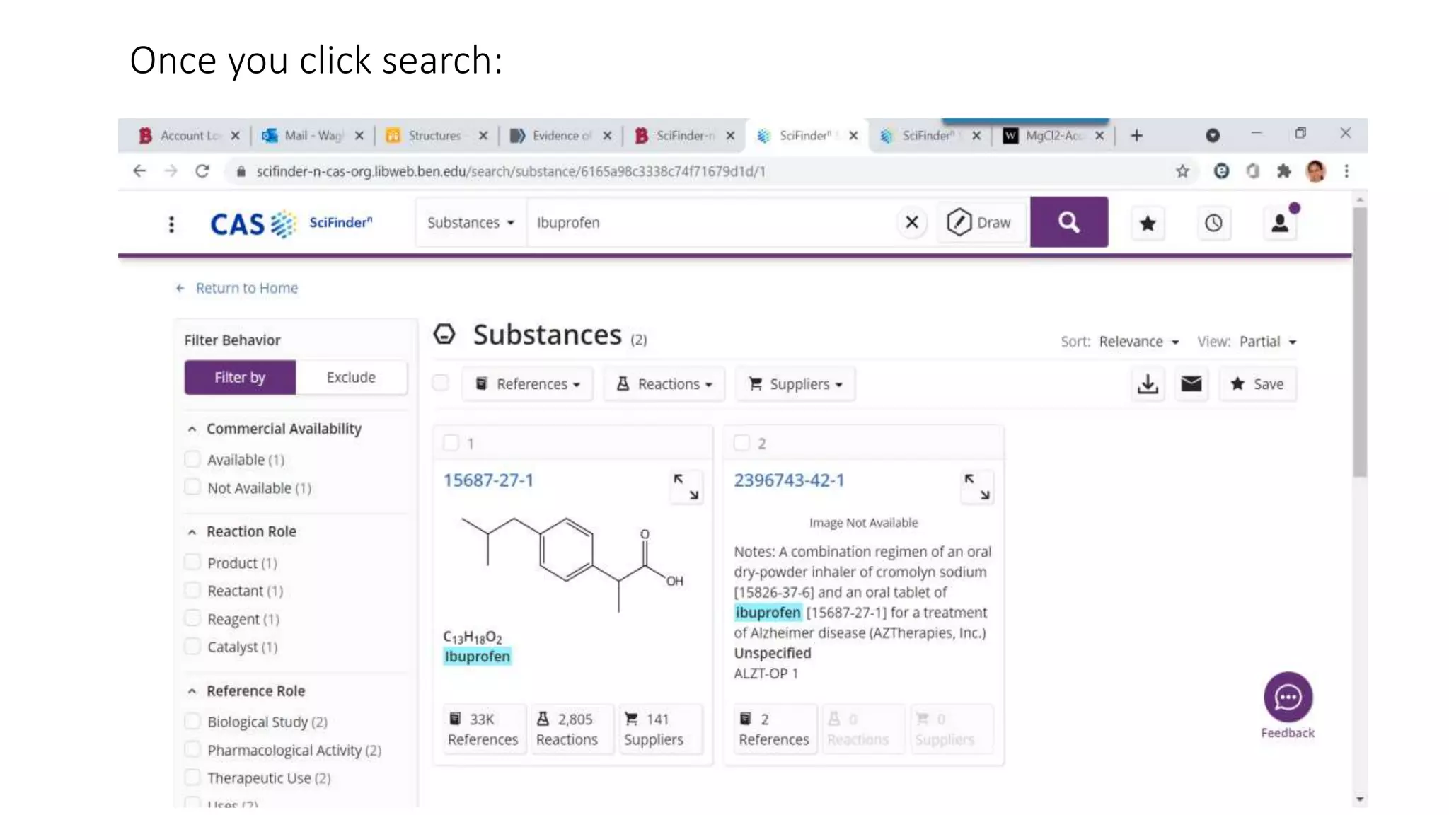 Once you click search:
 