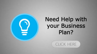 Need Help with
your Business
Plan?
 