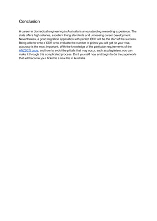 How to Secure an Australian Visa as a Biomedical Engineer: Career ...
