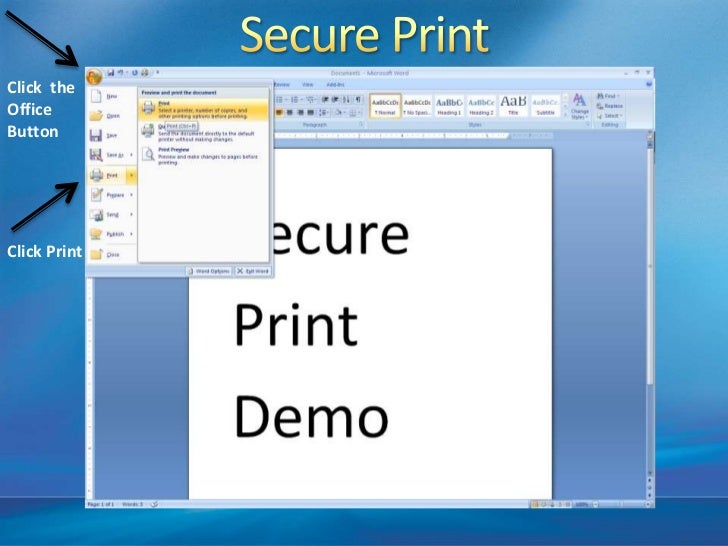 How to Secure Print with Xerox