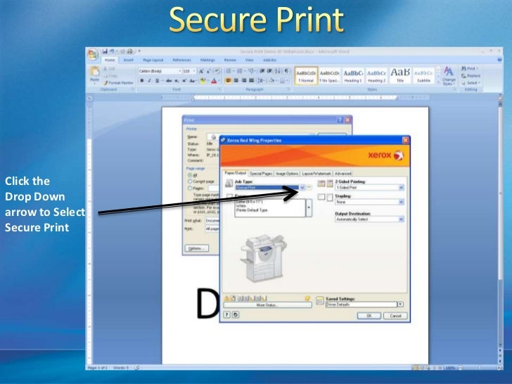 How to Secure Print with Xerox