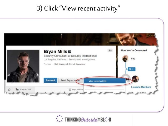 how to see who someone follows on linkedin