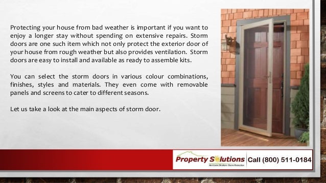 How To Select And Install A Storm Door